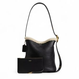 Coach Bleeker Trim Detail Bucket Leather Black
